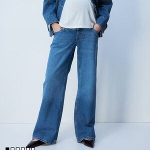 H&M MAMA maternity wide jeans